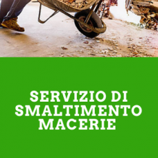 Smaltimento Macerie
